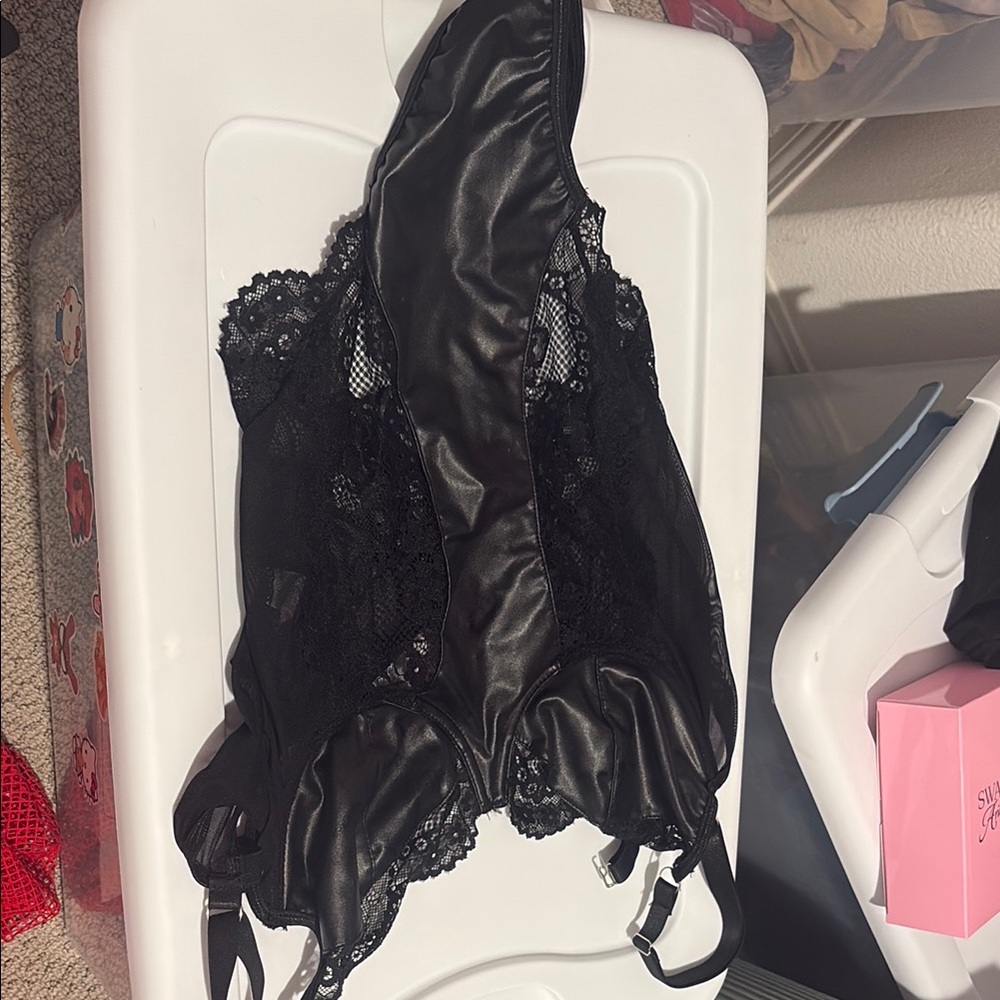 Elegant Black Lace Bodysuit